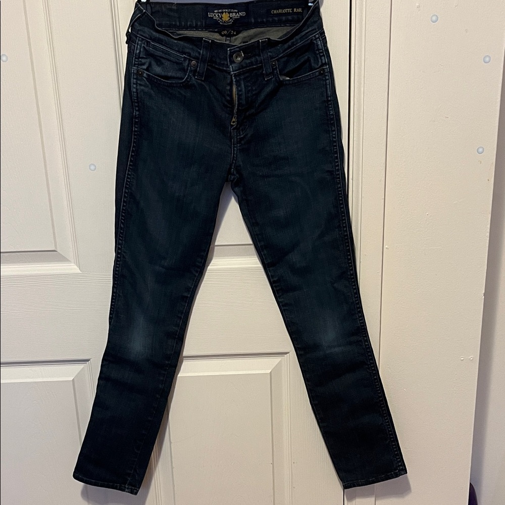 Lucky Brand Women's Dark Indigo Skinny Jeans